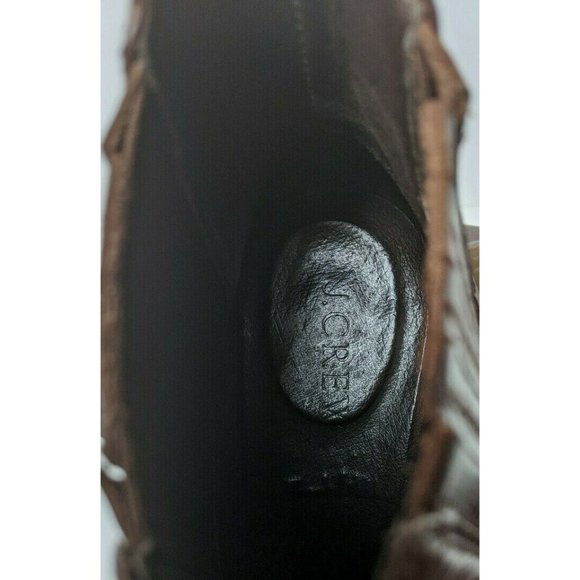 Womens J. Crew Chelsea‎ Ankle Boots Brown Leather 03002 6.5 - Picture 9 of 10